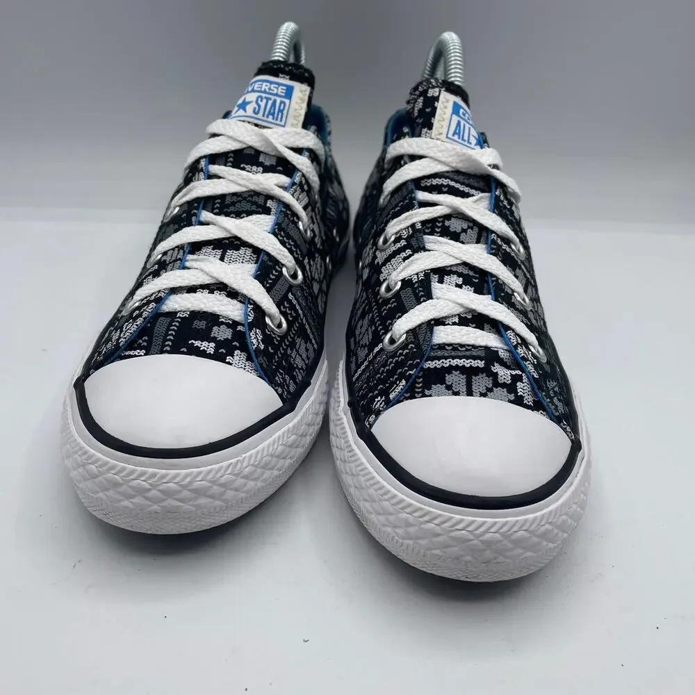 Converse Chuck Taylor All Star Winter Print Snow Christmas Black Kids Juniors 4